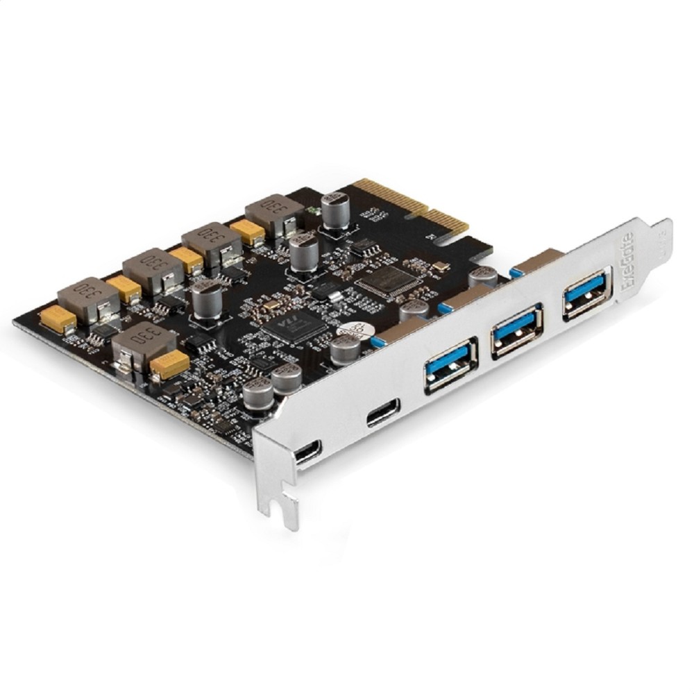 Повреждение упаковки Exegate EX298301RUS Контроллер ExeGate EXE-313-3A2C (PCI-E x4 v3.0, USB3.2 Gen2 3xType-A + 2xType-C ext., SuperSpeed+ скорость до 10 Гбит/с, разъем доп.питания, ASMedia Chipset AS
