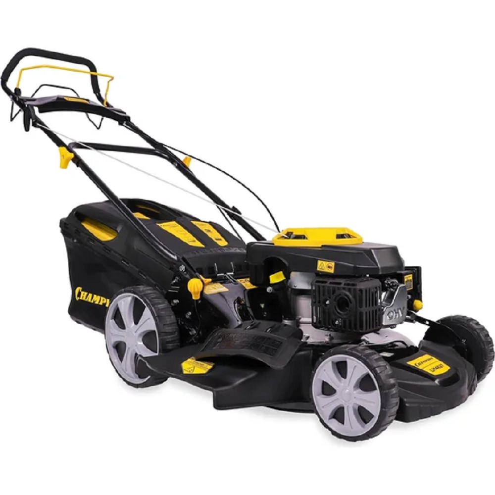 CHAMPION Газонокосилка LM4627 { 2,6кВт привод 457мм 60л 25-75мм 1рычаг/7, 32кг 3в1 }