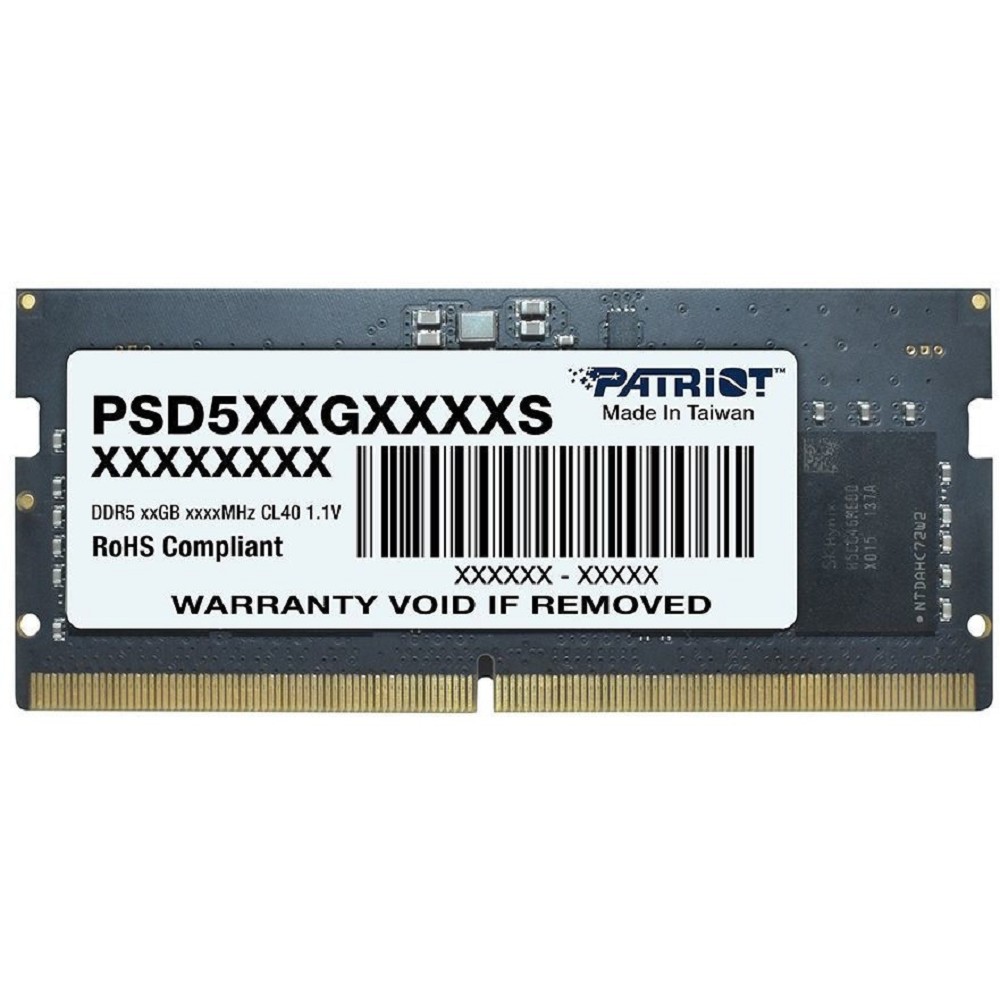 Patriot  DDR5 SODIMM 16Gb 4800MHz  PSD516G480081S RTL PC5-38400 CL40  260-pin 1.1В dual rank