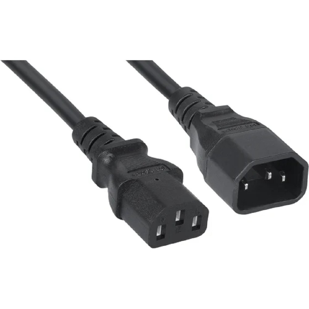 Cabeus PC-189-VDE-1.0-5M Кабель питания монитор-компьютер IEC 320 C13 - IEC 320 C14 (3x1.0), 5 м