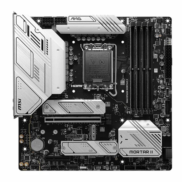 MSI MAG B760M MORTAR II {Soc-1700 Intel B760 4xDDR5 mATX AC`97 8ch(7.1) 2.5Gg+HDMI+DP}