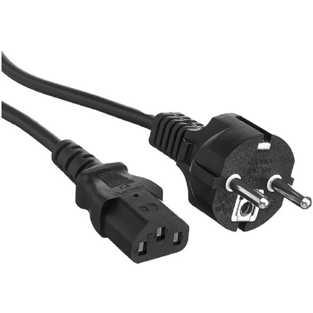 Exegate EX297793RUS Кабель питания Special PC-1S (Евровилка Schuko->C13, 3*1.0mm2, CCA, черный, 1м)