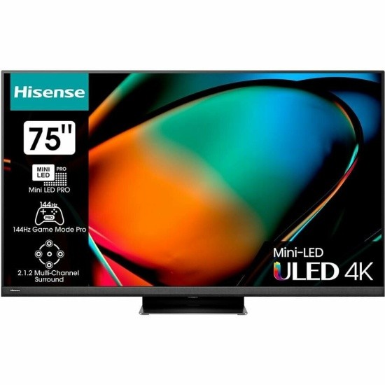 Hisense 75" 75U8KQ темно-серый 4K Ultra HD 120Hz DVB-T DVB-T2 DVB-C DVB-S DVB-S2 USB WiFi Smart TV
