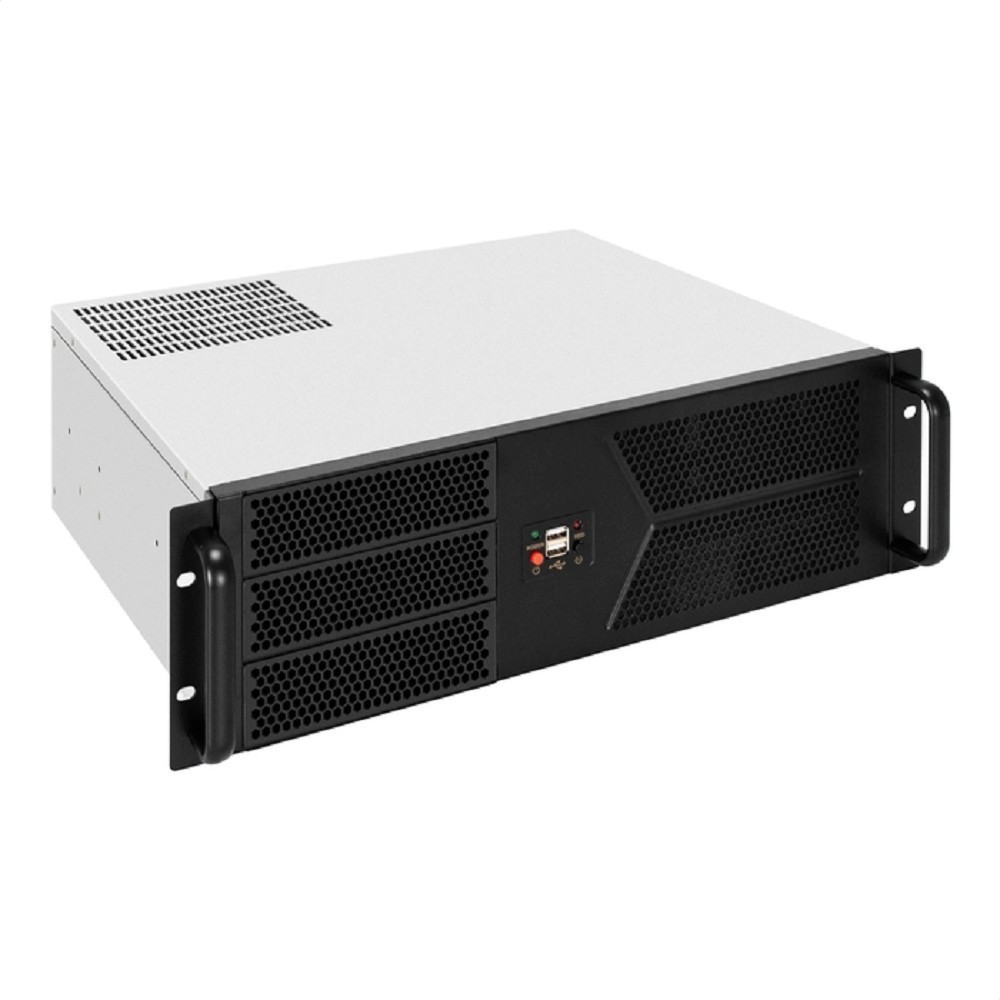 Exegate EX300016RUS Серверный корпус ExeGate Pro 3U400-07 <RM 19", высота 3U, глубина 400, БП 500PAS, 2*USB>