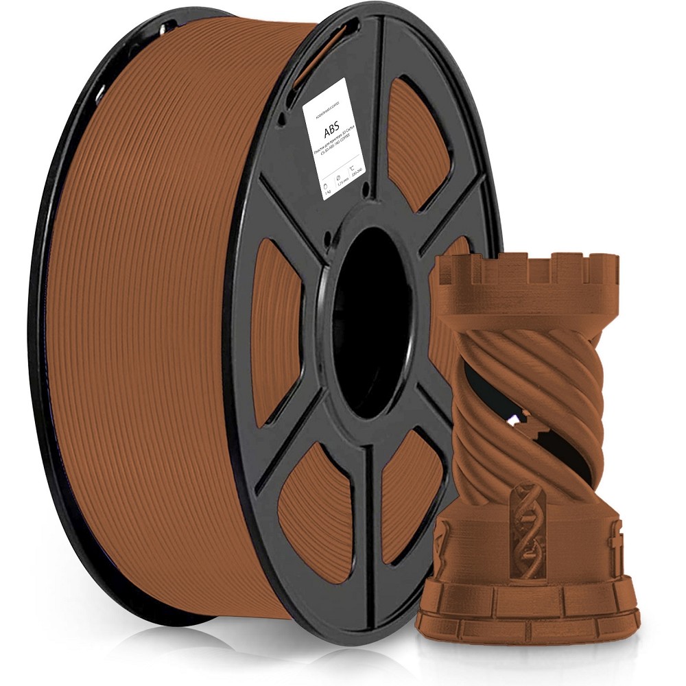 Пластик для принтера 3D Cactus CS-3D-ABS-1KG-COFFEE ABS d1.75мм 1кг L386м 1цв.