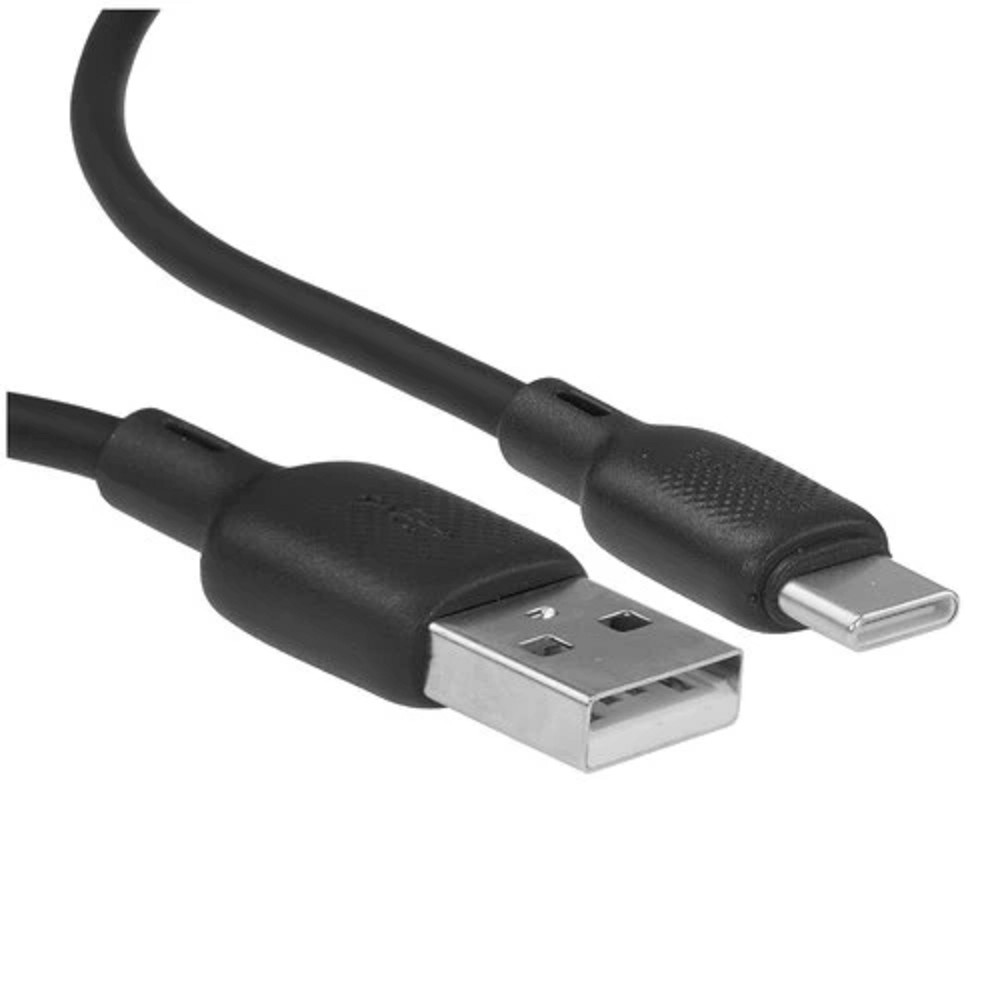 BOROFONE BX113/ USB кабель Type-C/ 2m/ 3A/ Силикон/ Black