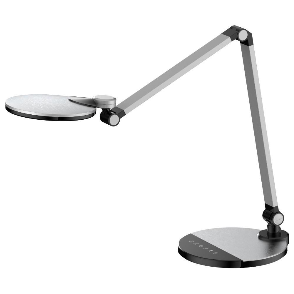Camelion KD-865  C03 серебро LED(Свет-к наст.10 Вт,230В,600 лм,сенс.рег.ярк и цвет.темп)