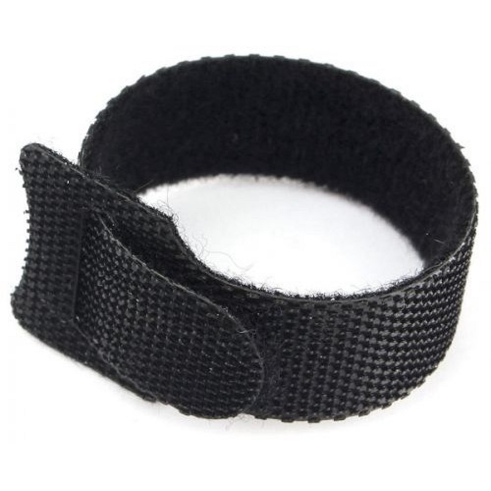 Cablexpert Хомуты-липучки на основе ленты Velcro® VT-145x11BK  145 x 11 мм, черные (12 шт.)