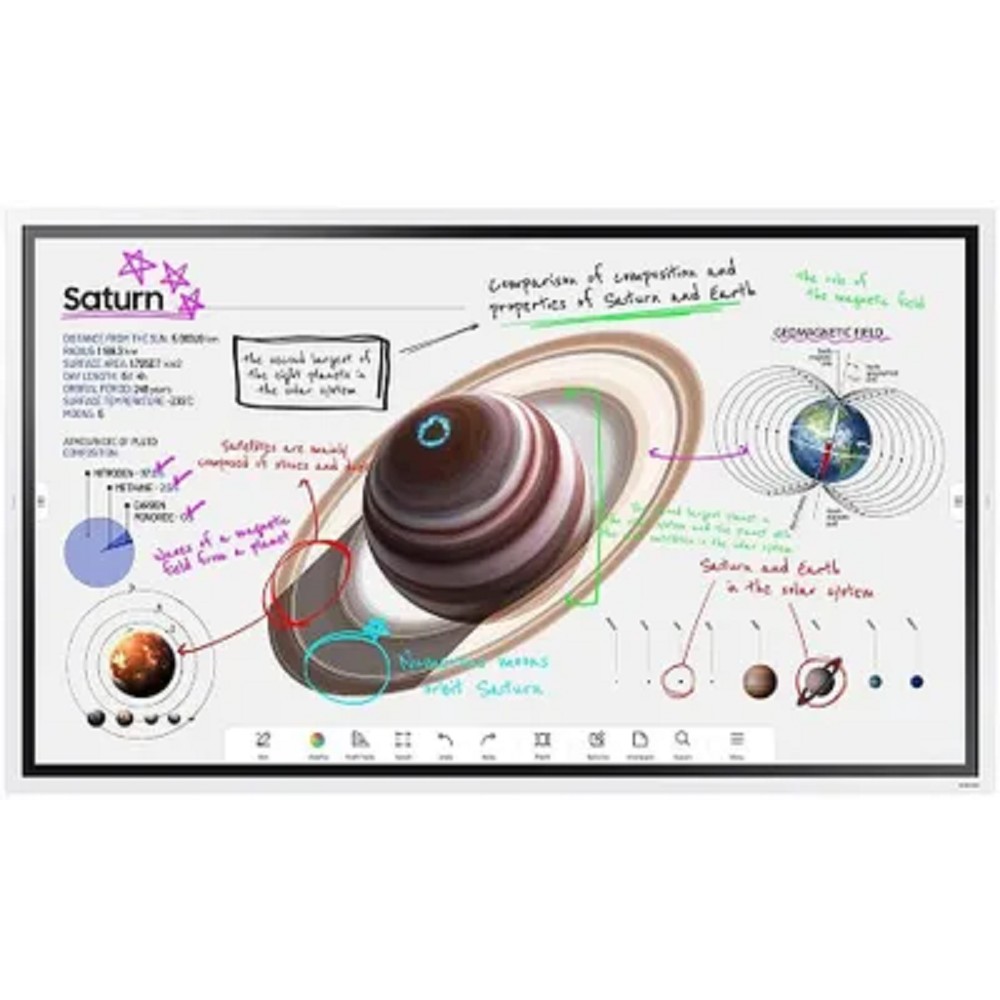 Samsung [WM65B] Интерактивный дисплей FLIP {3840х2160,4000:1,350кд/м2, 20 касаний}