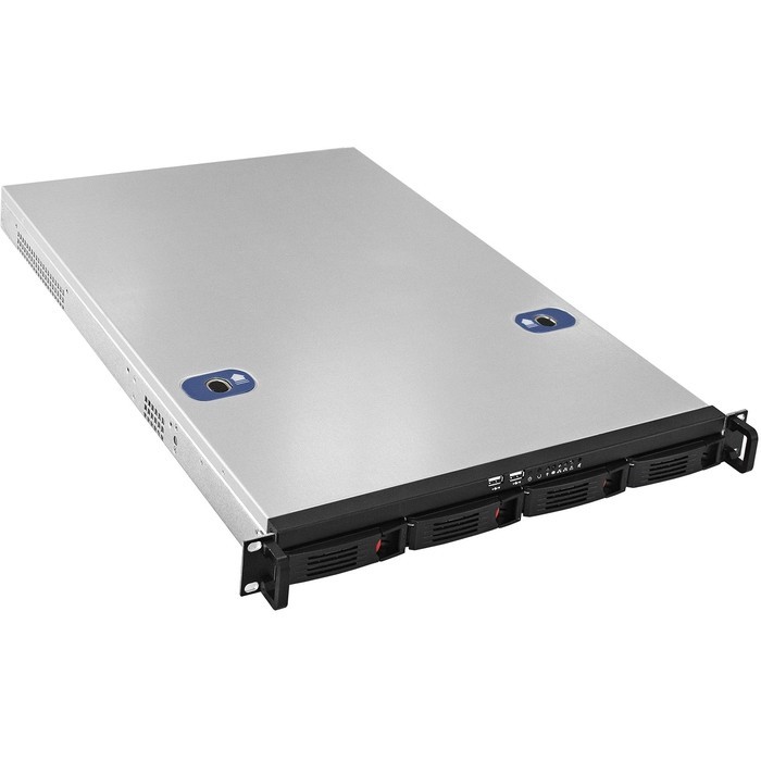 Exegate EX293176RUS Серверный корпус ExeGate Pro 1U660-HS04 <RM 19", высота 1U, глубина 660, БП 1U-1000ADS, 4xHotSwap, USB>