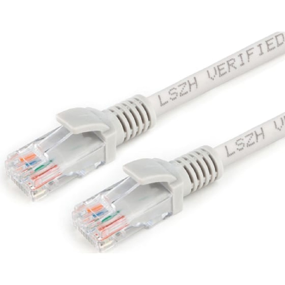 Cablexpert Патч-корд LSZH медный UTP кат.5e, 1.5м, литой, многожильный (серый) [PP30-1.5M]