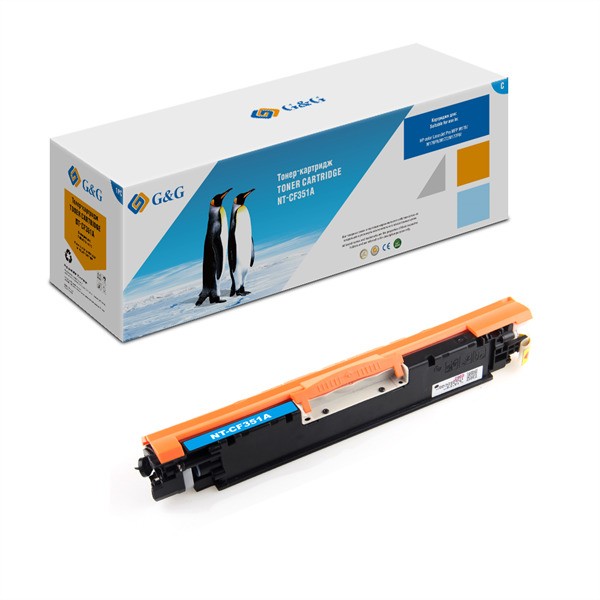 Тонер-картридж G&amp;G,GG-CF352A  аналог HP CF352A/130A желтый 1k с чипом