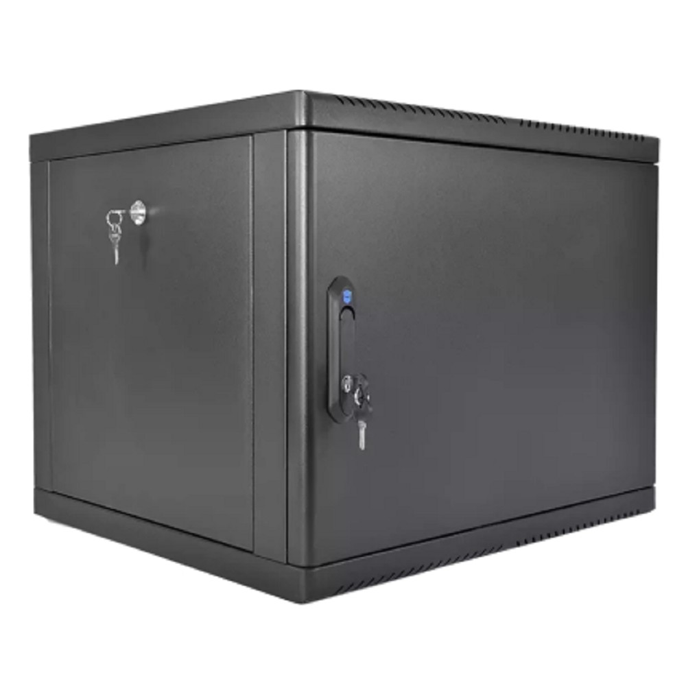 ЦМО Шкаф телекоммуникационный настенный разборный 9U (600 x 650) съемные стенки, дверь металл, цвет черный (ШРН-М-9.650.1-9005)