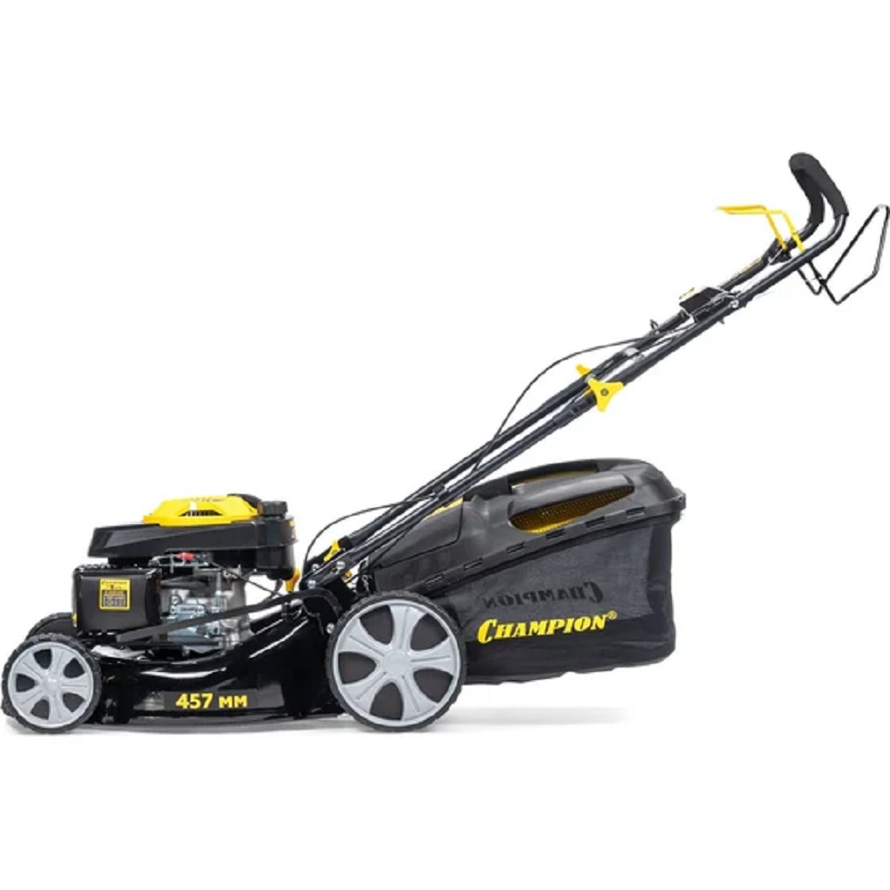 CHAMPION Газонокосилка LM4630 { 3кВт привод 460мм 60л 25-75мм 1рычаг/7, 33,5кг 3в1 }