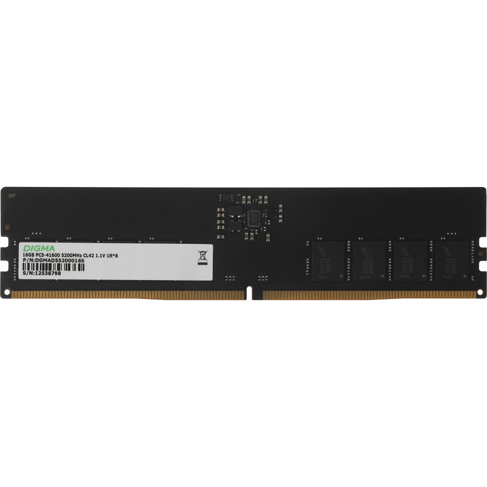 Digma DDR5 DIMM 16GB 5200MHz DGMAD55200016S