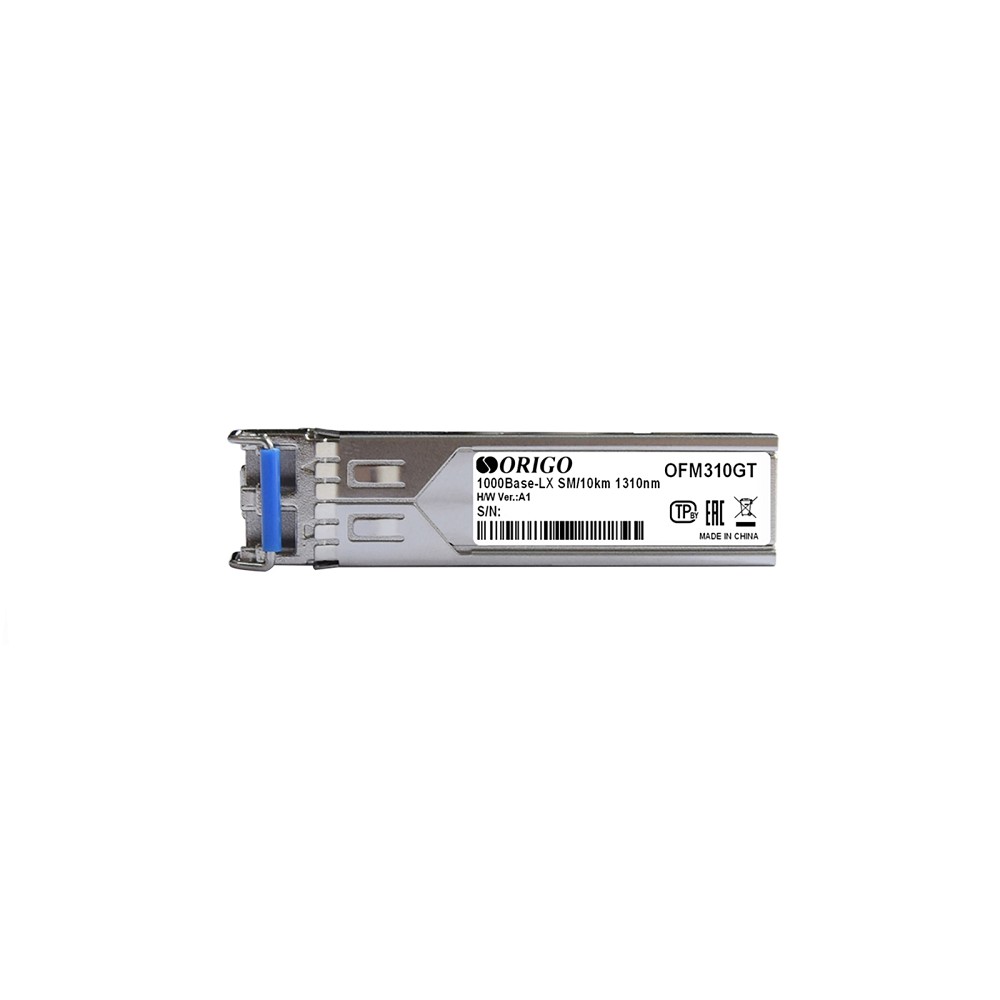 ORIGO OFM310GT/A1A SFP-трансивер, 1000Base-LX (Duplex LC), 1310нм, одномод, до 10км