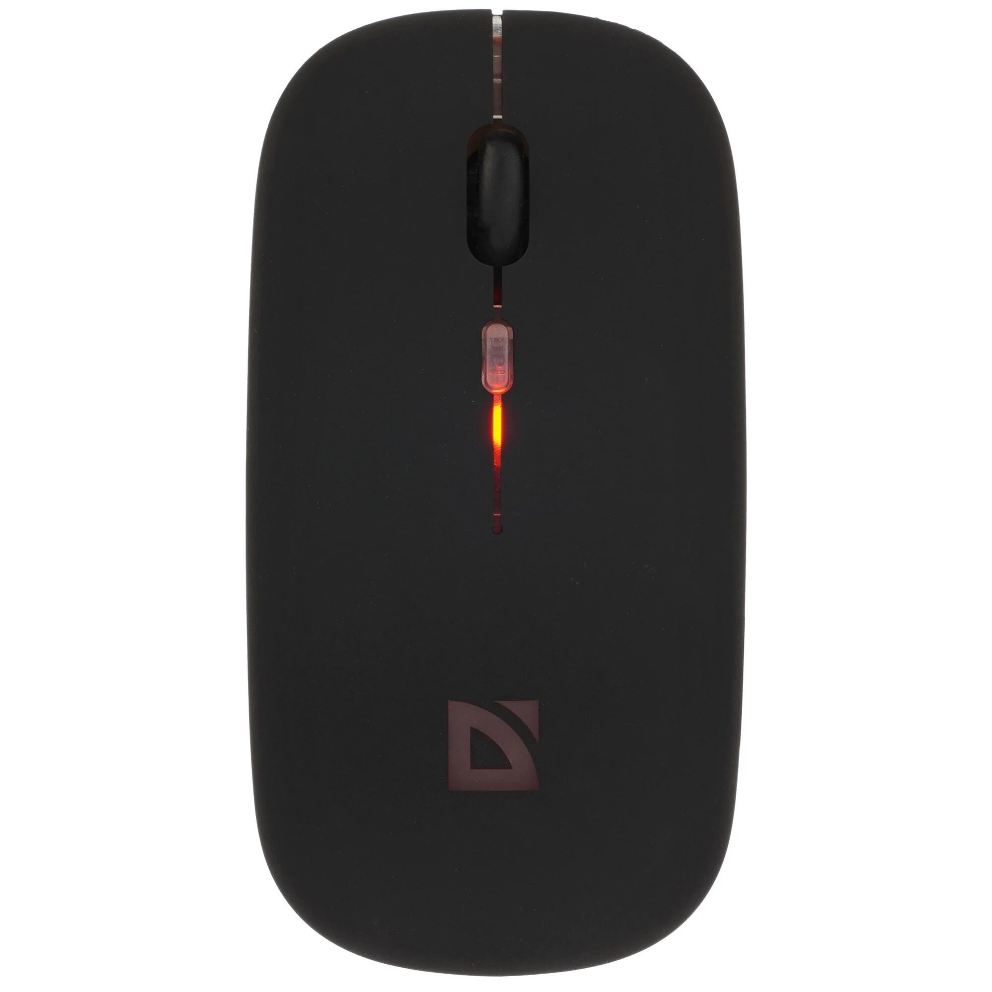 Повреждение упаковки Defender Touch MM-997 { Беспроводная оптическая мышь, черн,2.4+BT,RGB,500mAh,бесшумн } [52997]