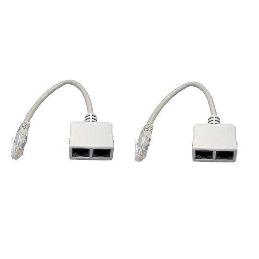 5bites Разветвитель (сплиттер) LAU55-05W RJ45 M / 2*RJ45 F / UTP / 100MB / 2ШТ