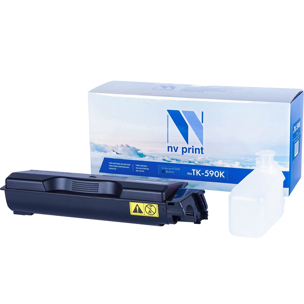 NVPrint TK-590BK Тонер-картридж для Kyocera FS-C2026MFP/C2126/C2526MFP/C2626/C5250DN/P6026cdn/M6526cdn (7000k), Black