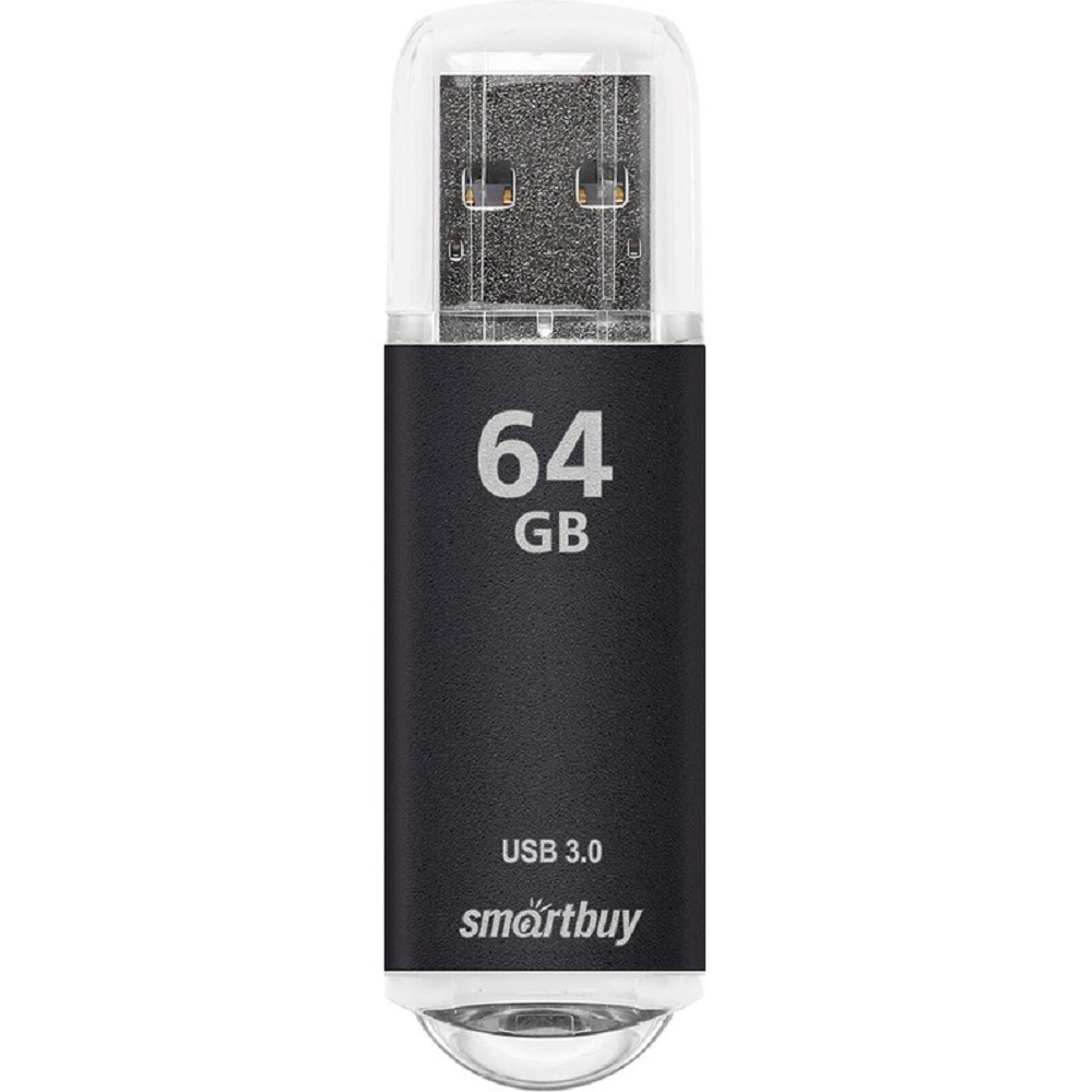 Smartbuy USB Drive 64Gb V-Cut Black SB64GBVC-K3