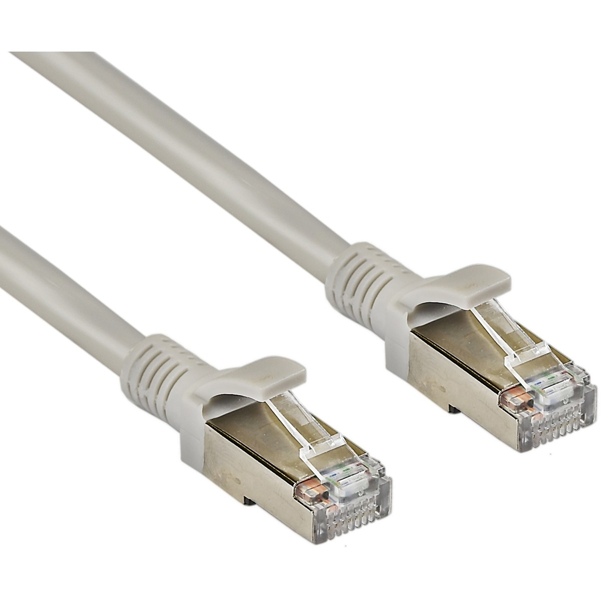 Exegate EX281996RUS Патч-корд медный FTP-RJ45-RJ45-C5e-CU-0,5M-GY, FTP, cat.5e, 0.5м, серый