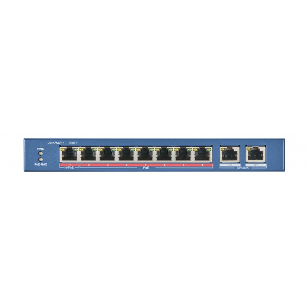 HIKVISION DS-3E0310HP-E 8 RJ45 100M PoE с грозозащитой 6кВ