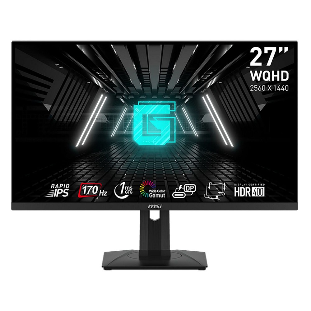 MSI Optix 27" G274QPF E2 {IPS 2560x1440 180Hz 1ms 10bit(8bit+FRC) 178/178 400cd 1000:1 2xHDMI2.0 DisplayPort1.4 USB-C(15W) HAS Pivot VESA} [9S6-3CC29H-270/9S6-3CC29H-460]