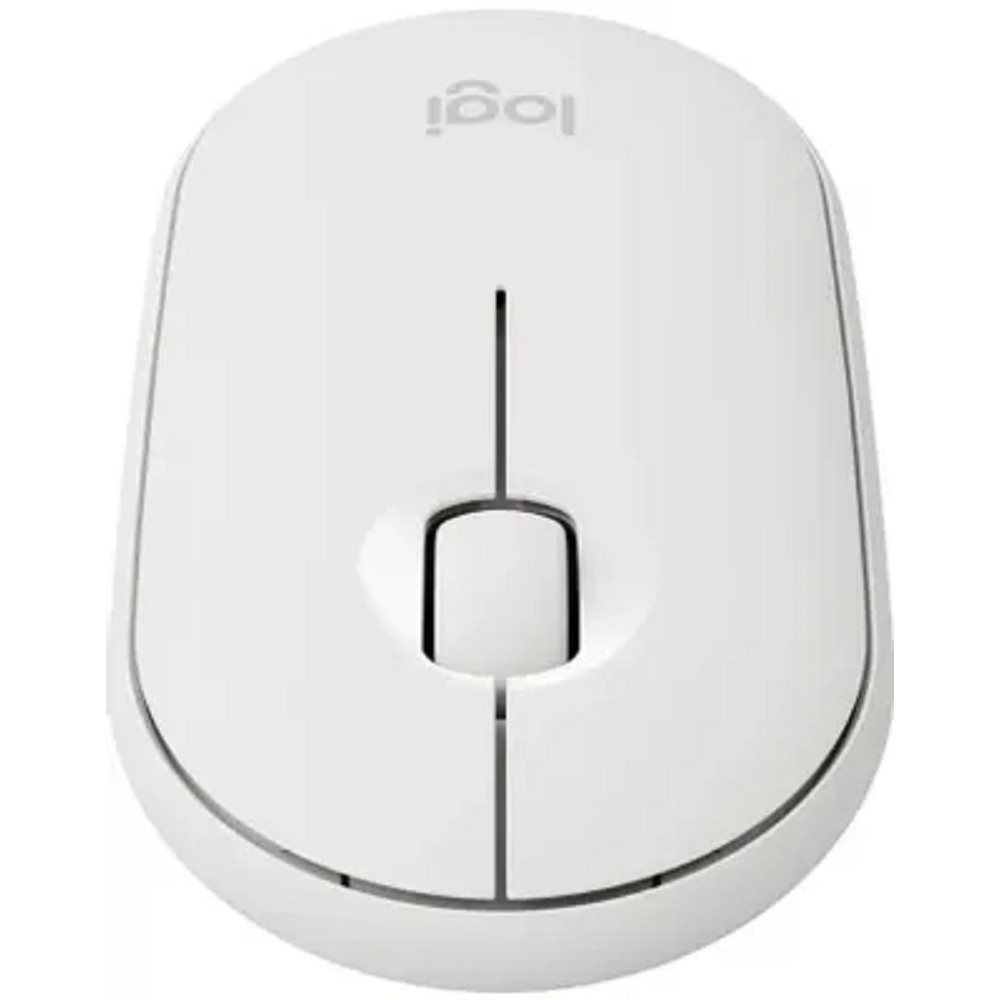 Повреждение упаковки 910-005716/910-005541 Мышь Logitech Pebble M350 белый оптическая (1000dpi) silent беспроводная BT USB для ноутбука (3but)