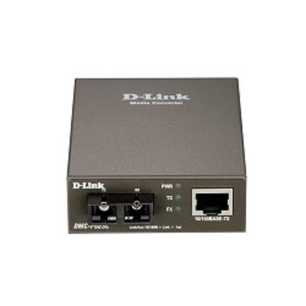 D-Link DMC-F02SC/B1A Медиаконвертер из 100BASE-TX по витой паре в 100BASE-FX по многомодовому волокну (2км, SC) 