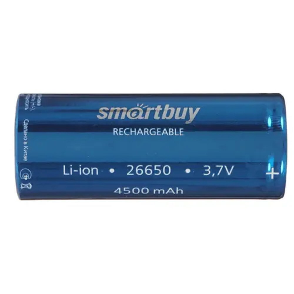Smartbuy (SBBR-26650-1S4500) Аккумулятор Smartbuy LI26650-4500 mAh (25/200)(1шт. в уп-ке)