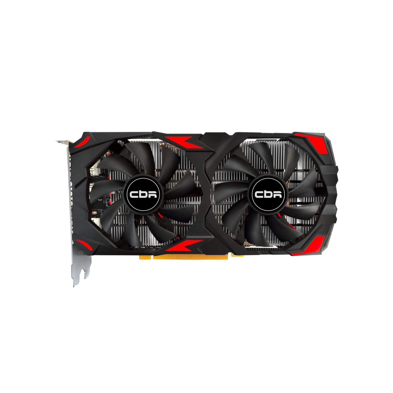 Повреждение упаковки Видеокарта CBR Radeon RX 580 8G GDDR5, 256BIT, 2048, 1168MHz, Dual fan PCIE 3.0, 150W (HDMI/2xDP) [VGA-STX580-8G-RTL]