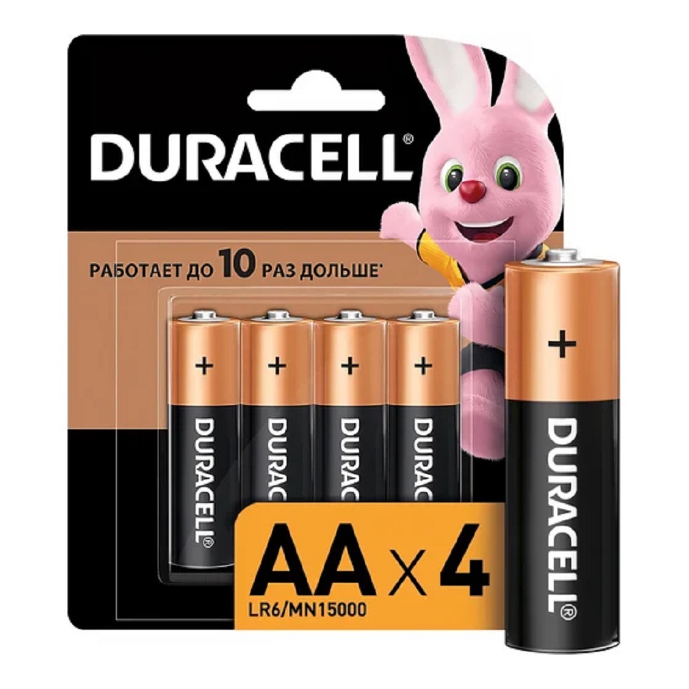 DURACELL LR6-4BL BASIC (48/192/18816) (4 шт в уп-ке)