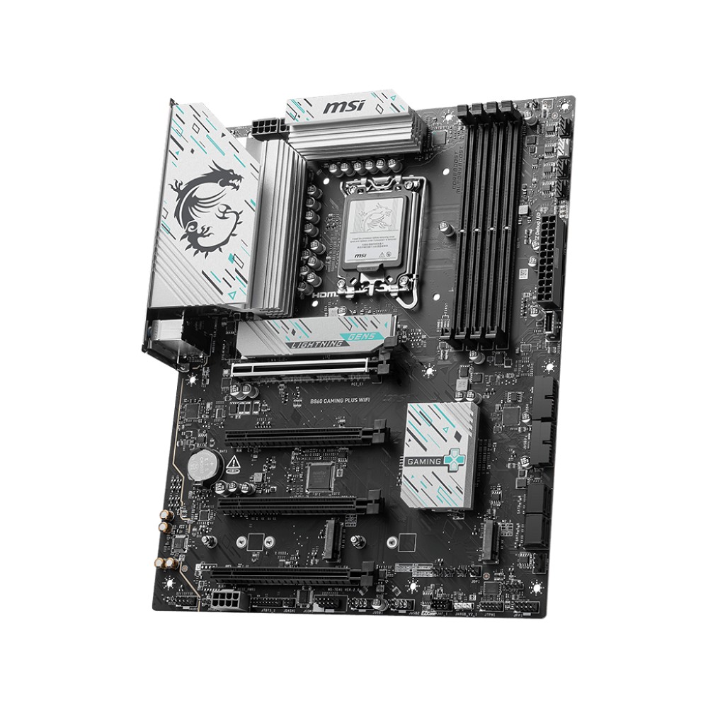 MSI B860 GAMING PLUS WIFI {Soc-1851 Intel B860 4xDDR5 ATX AC`97 8ch(7.1) 5Gigabit RAID+HDMI+DP}