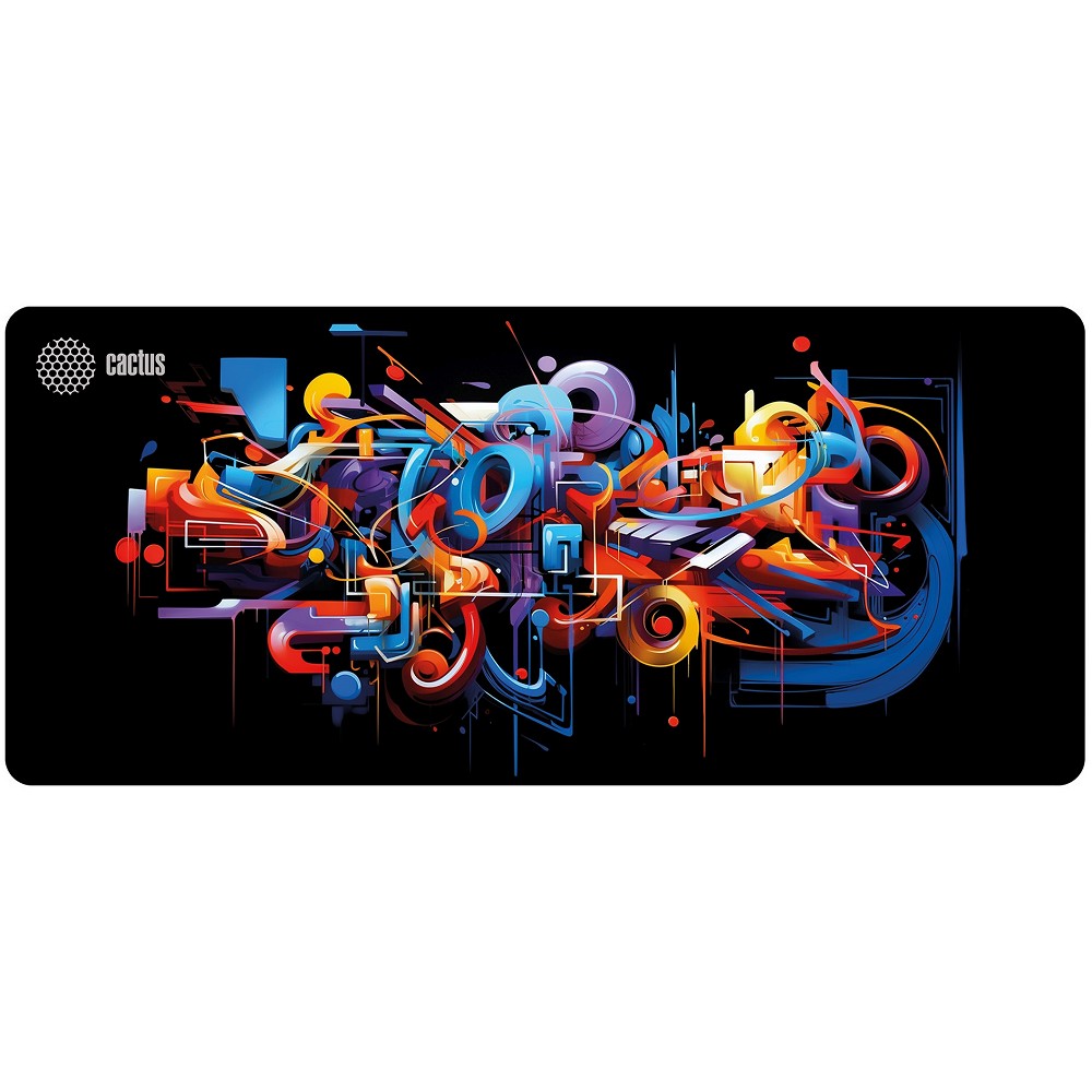 Коврик для мыши Cactus Graffiti черный 900x400x2мм (CS-MP-PRO10ХXL)