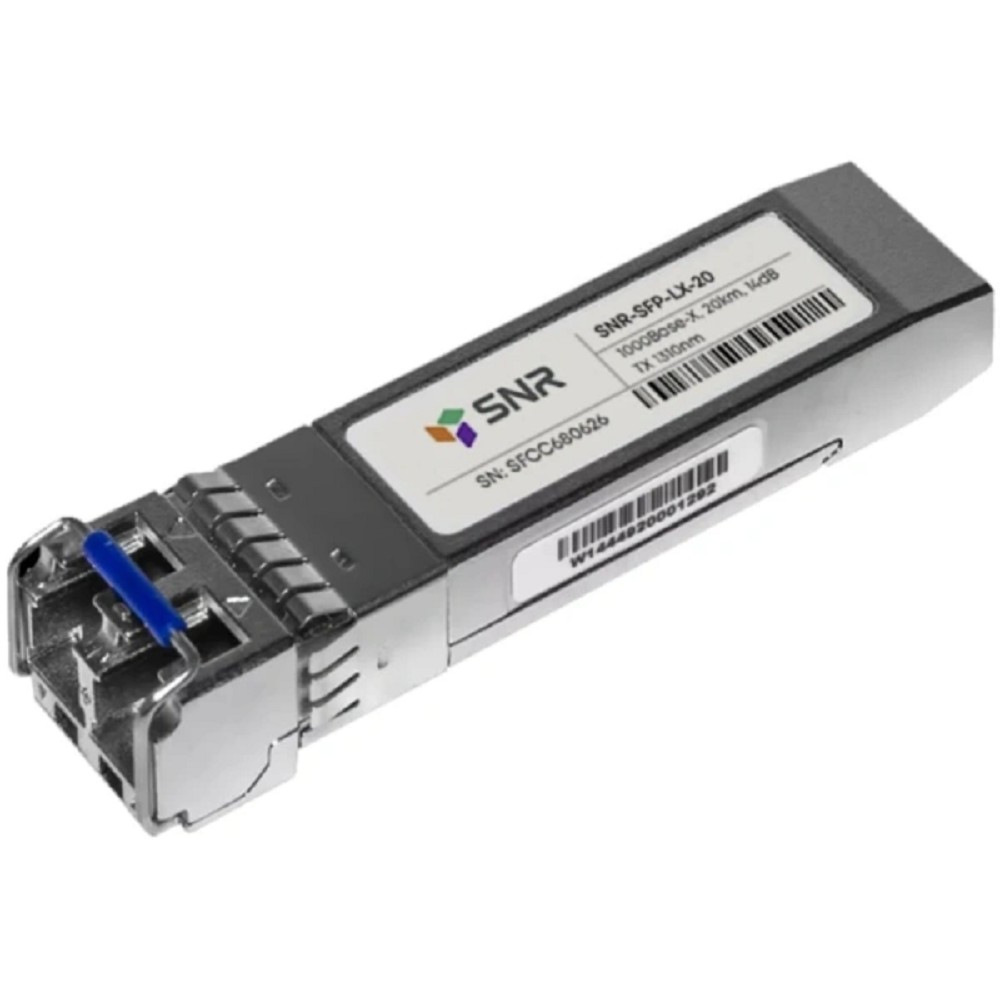 SNR SNR-SFP-LX-20-I Модуль SFP оптический, дальность до 20км (14dB), 1310нм, индустриальный