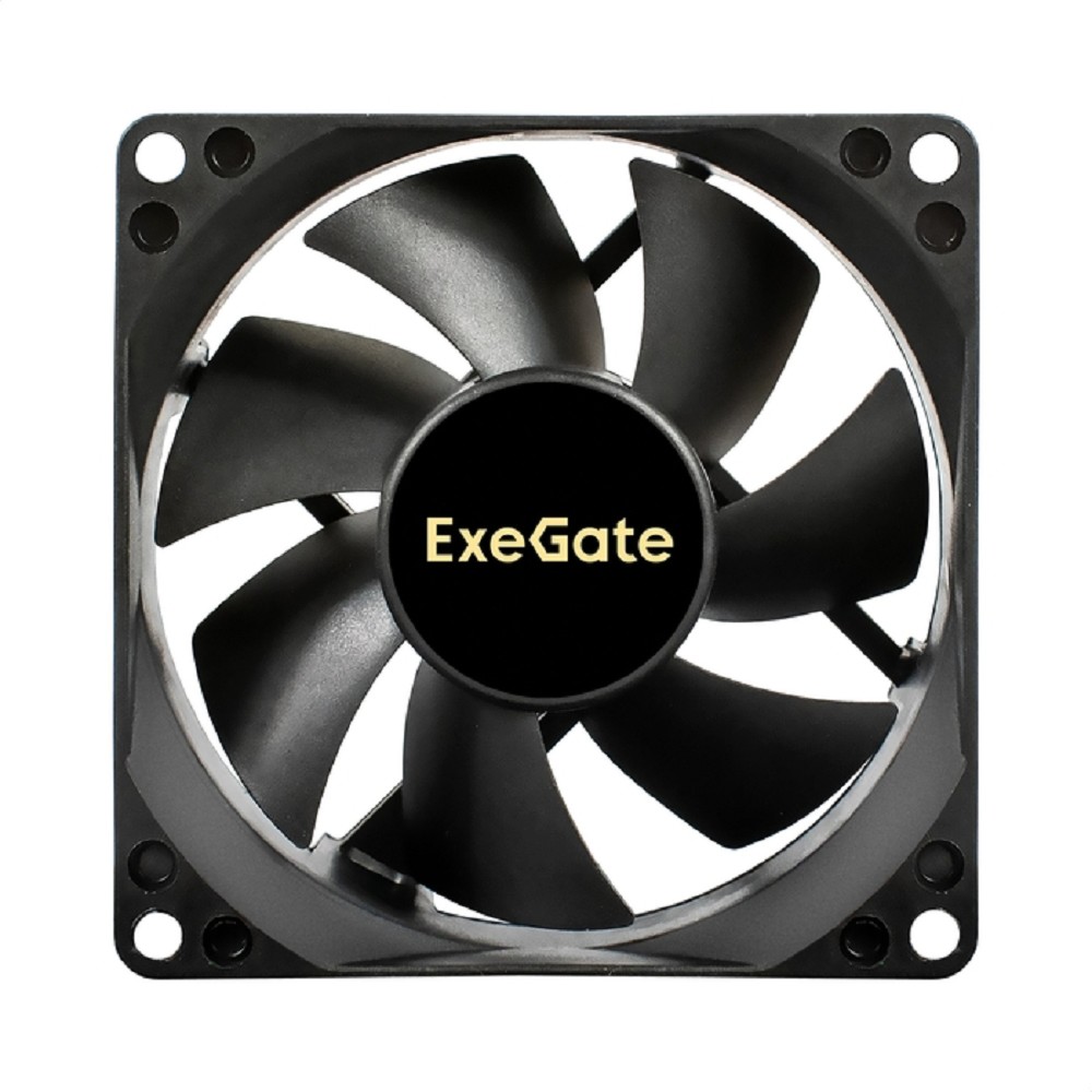 Exegate EX297083RUS Вентилятор 24В DC ExeGate EX08025S3P-24 (80x80x25 мм, Sleeve bearing (подшипник скольжения), 3pin, 2850RMP, 28dBA)