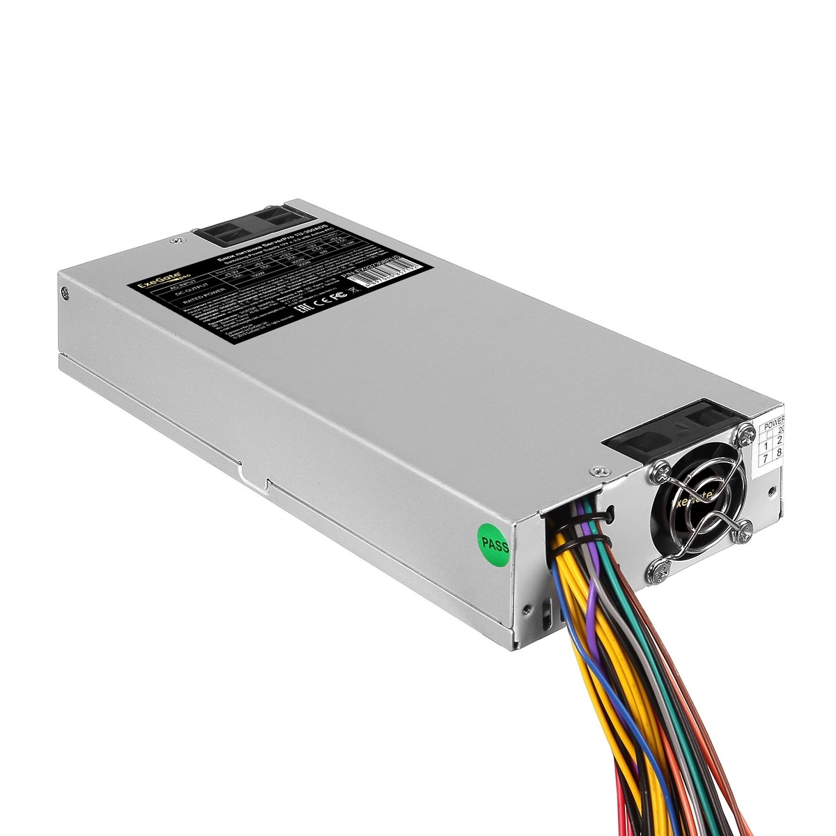 Exegate EX237308RUS Серверный БП 350W <ServerPRO-1U-350ADS> APFC, унив. для 1U, 24pin,2x(4+4)pin,3xSATA,3xIDE