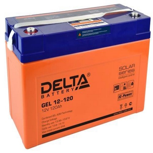 Delta GEL 12-120 (120 А\ч, 12В) свинцово- кислотный аккумулятор  