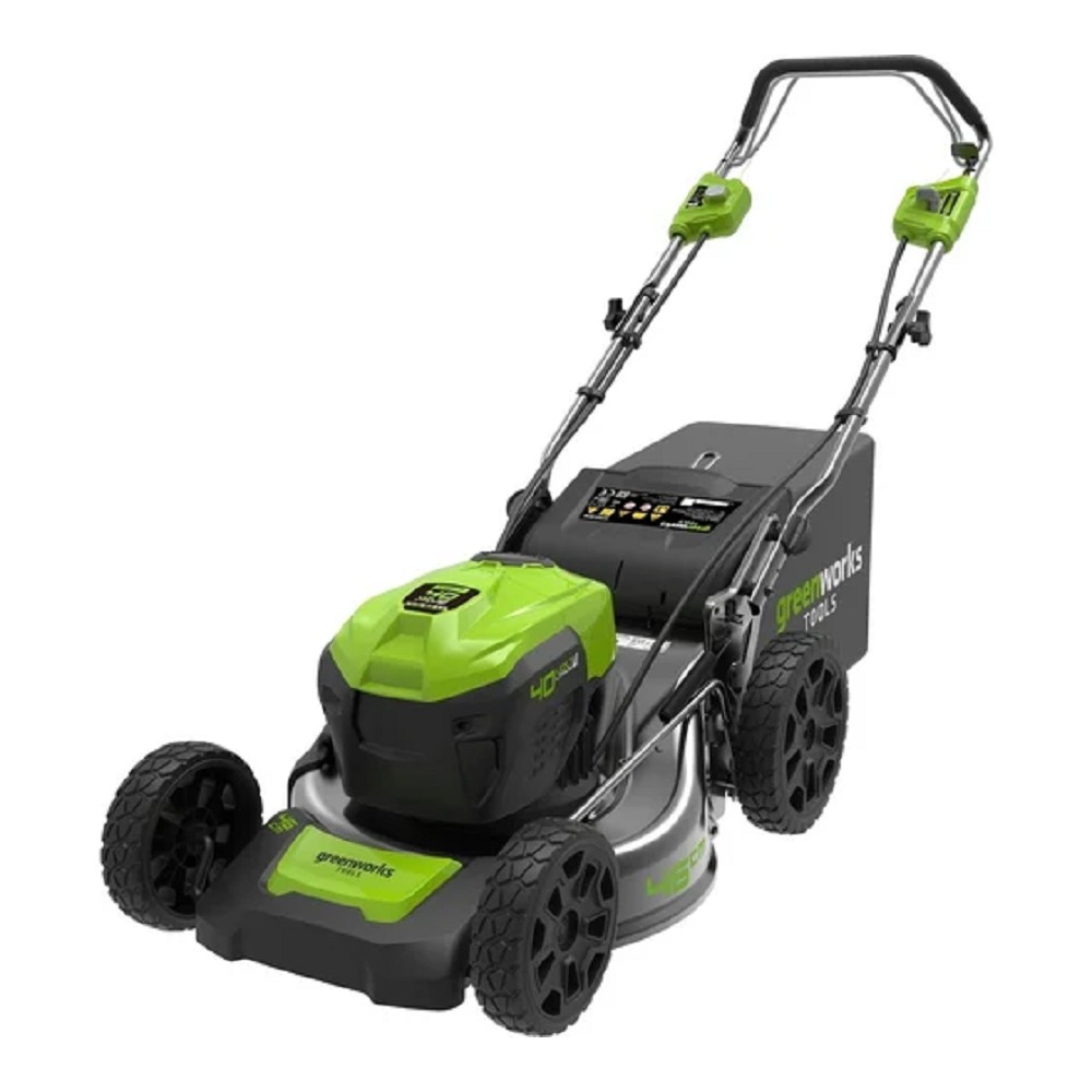 Greenworks GD40LM46SPK4 Газонокосилка аккумуляторная, 40V, 46см, самоходная, бесщеточная, c 1хАКБ 4 Ач и ЗУ [2506807UB]
