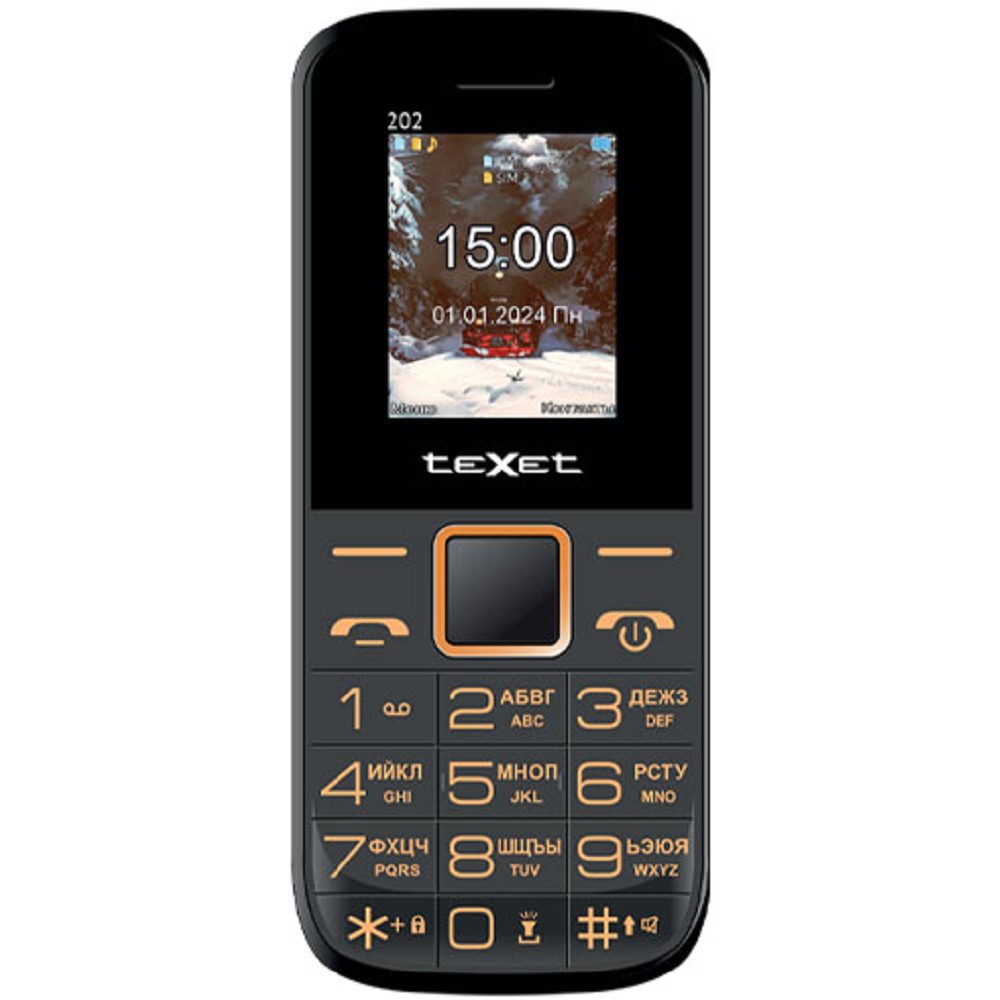 TEXET TM-202 цвет черный