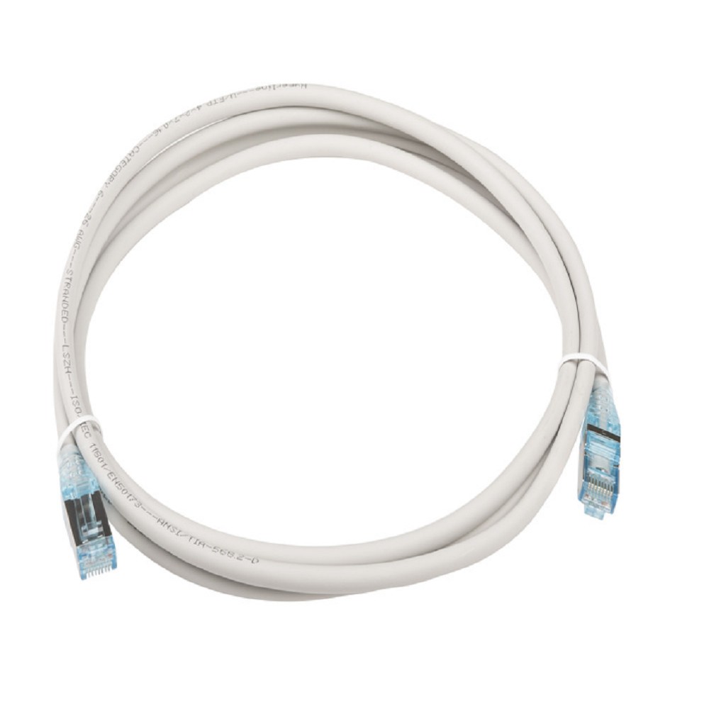 Hyperline PC-LPM-STP-RJ45-RJ45-C6-2M-LSZH-GY Патч-корд F/UTP, экранированный, Cat.6, LSZH, 2 м, серый