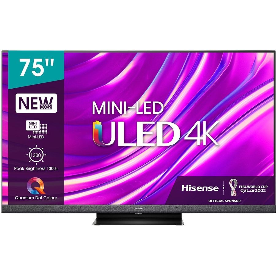 Hisense 75" 75U8HQ 8 черный 4K Ultra HD 120Hz DVB-T DVB-T2 DVB-C DVB-S DVB-S2 WiFi Smart TV