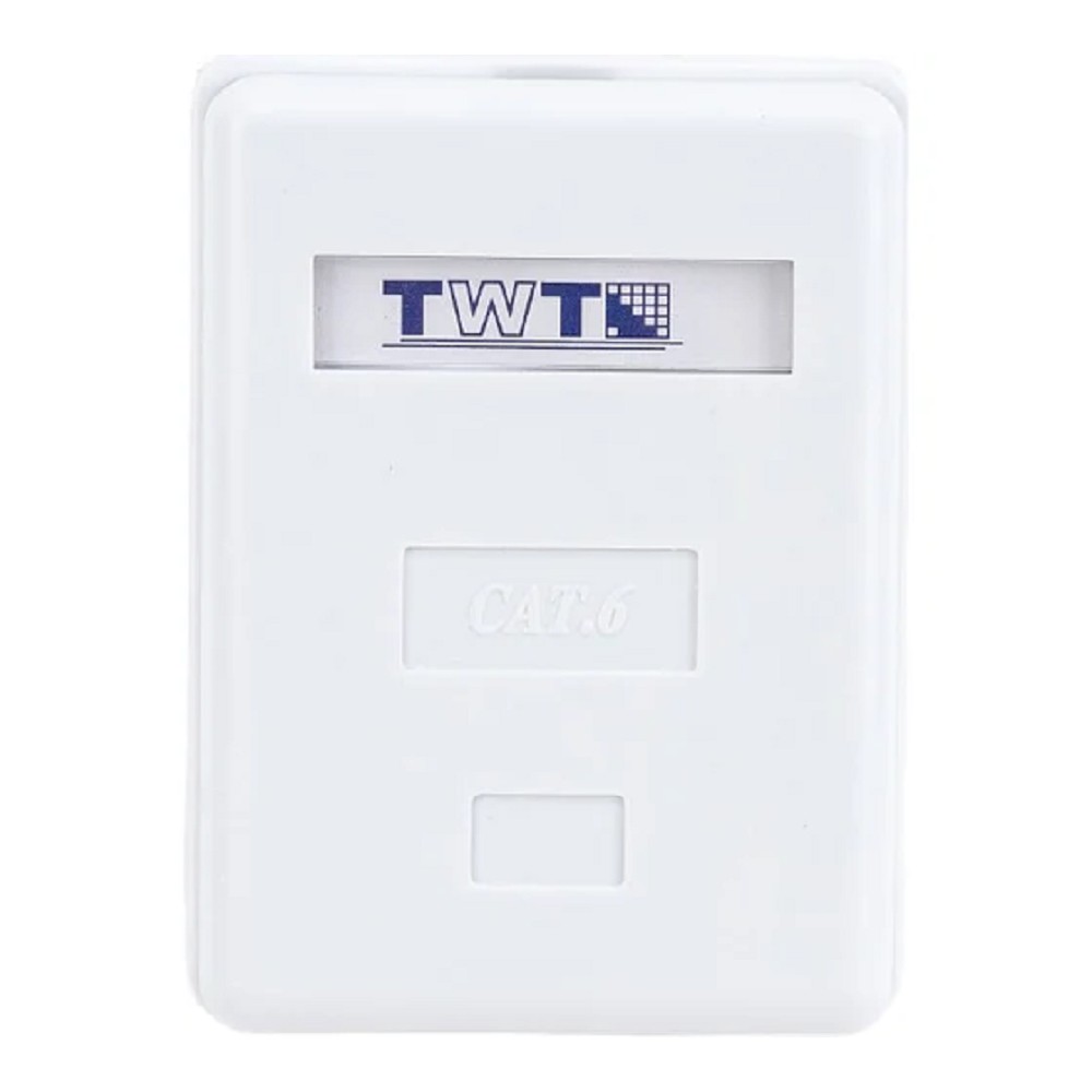 Розетка Lanmaster TWT-SM1-45/S6-WH настен.RJ45 кат.6 STP бел. (упак.:1шт)