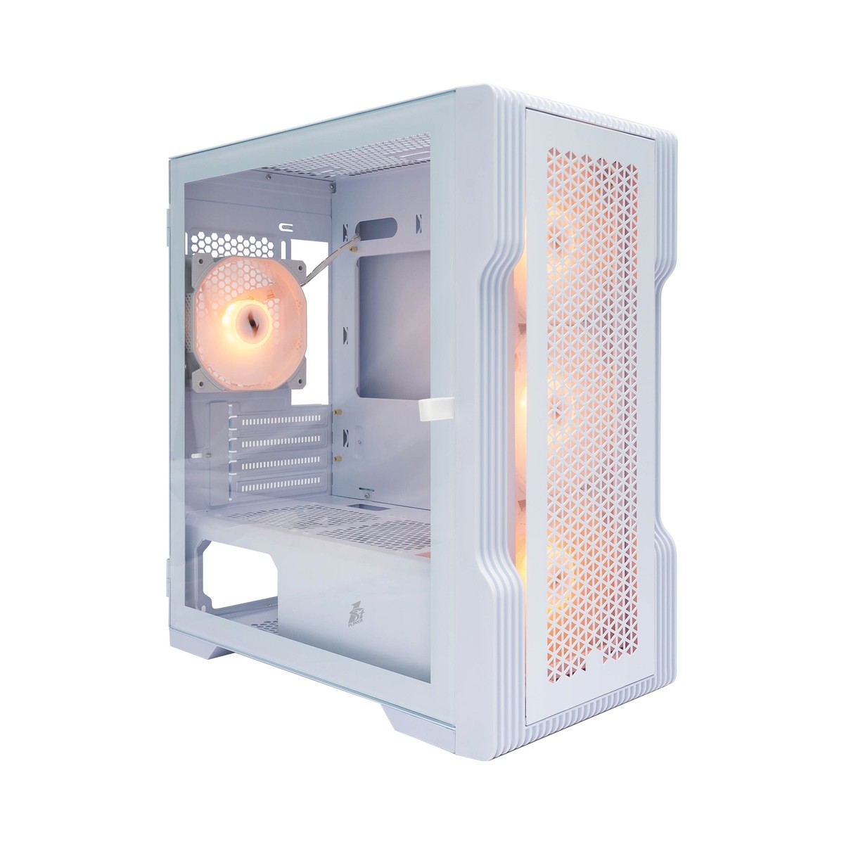 Повреждение упаковки 1STPLAYER Корпус TRILOBITE T3 White / mATX, TG / 4x 120mm LED fans inc. / T3-WH-4F1-W
