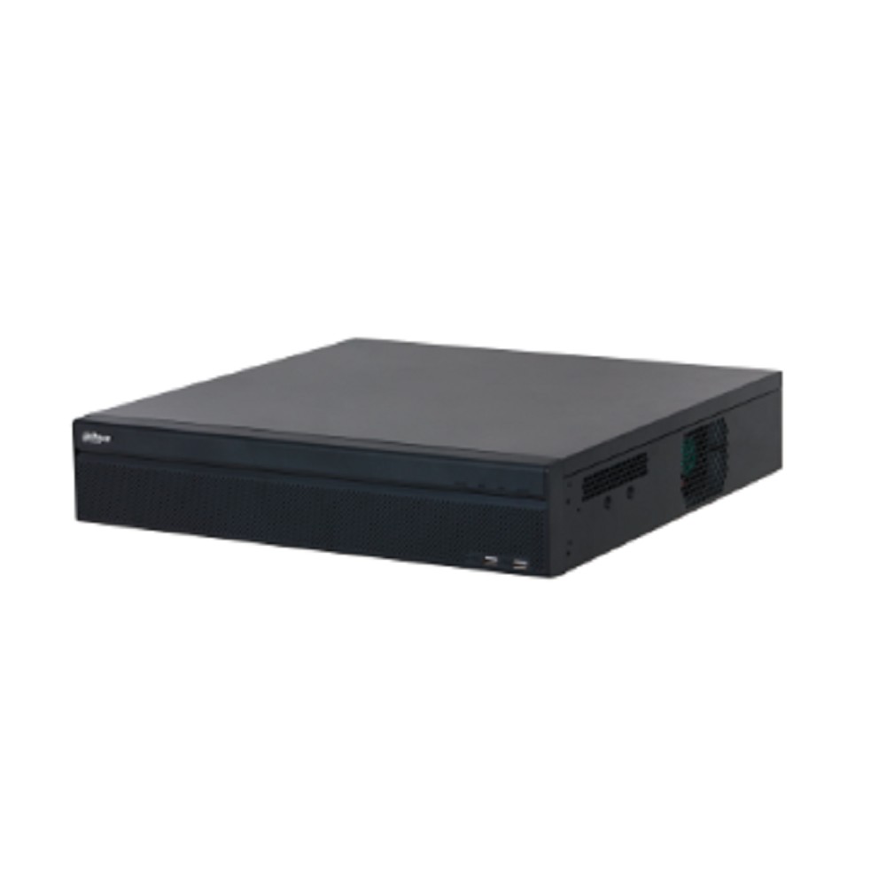 DAHUA DHI-NVR5432-EI2 32-канальный IP-видеорегистратор до 448Мбит/с; 4 SATA III до 20Тбайт; 2 HDMI (8K), 2 VGA; 1 RJ45 1000Мбит/с; audio: 1/1; тревожные вх./вых.: 4/2; видеоаналитика