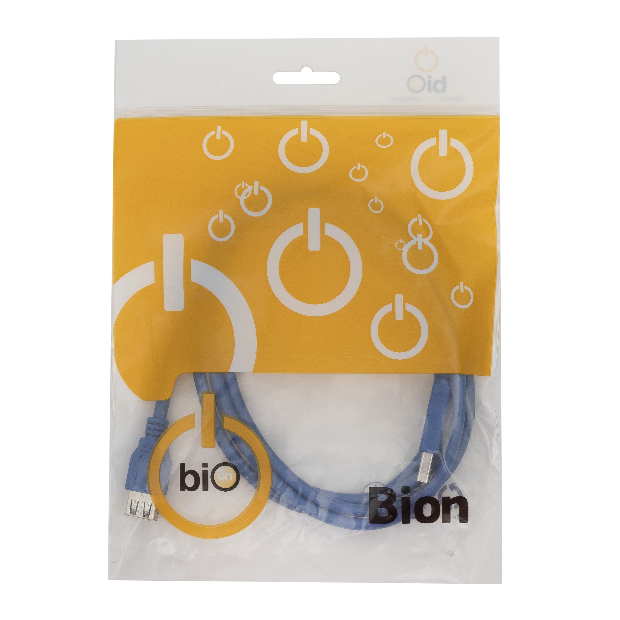 Bion Кабель удлинительный USB 3.0 AM/AF, 1.8 м, позолоченные контакты, синий [BXP-CCP-USB3-AMAF-6]