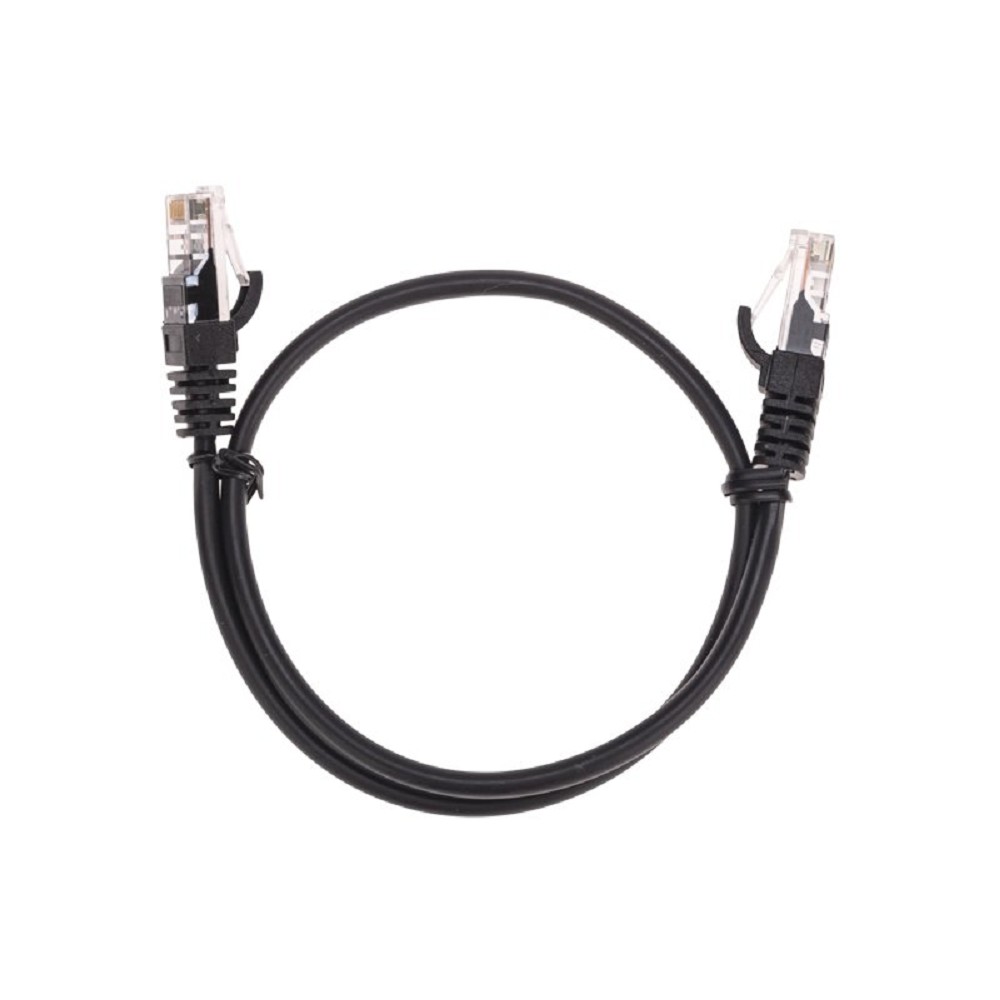 Rexant (02-0102-05) Патч-корд U/UTP, CAT 5e, RJ45-RJ45, 26AWG, LSZH, черный, 0,5м