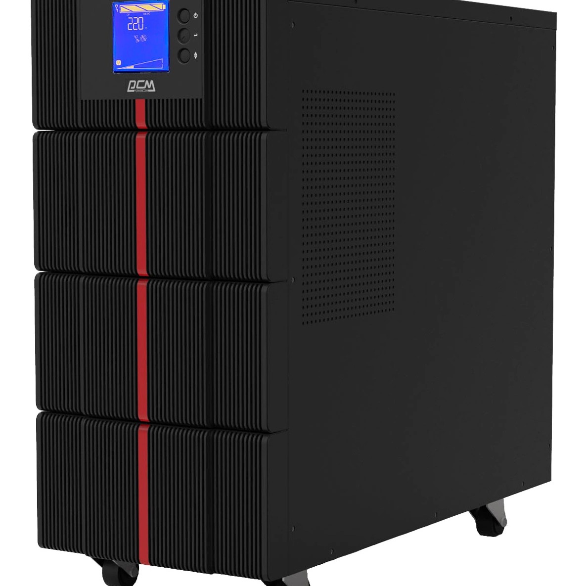 PowerCom Macan MAC-6000 ИБП {On-Line, 6000VA / 6000W, Tower, IEC, LCD, Serial+USB, SNMPslot, подкл. доп. батарей} (1439699)