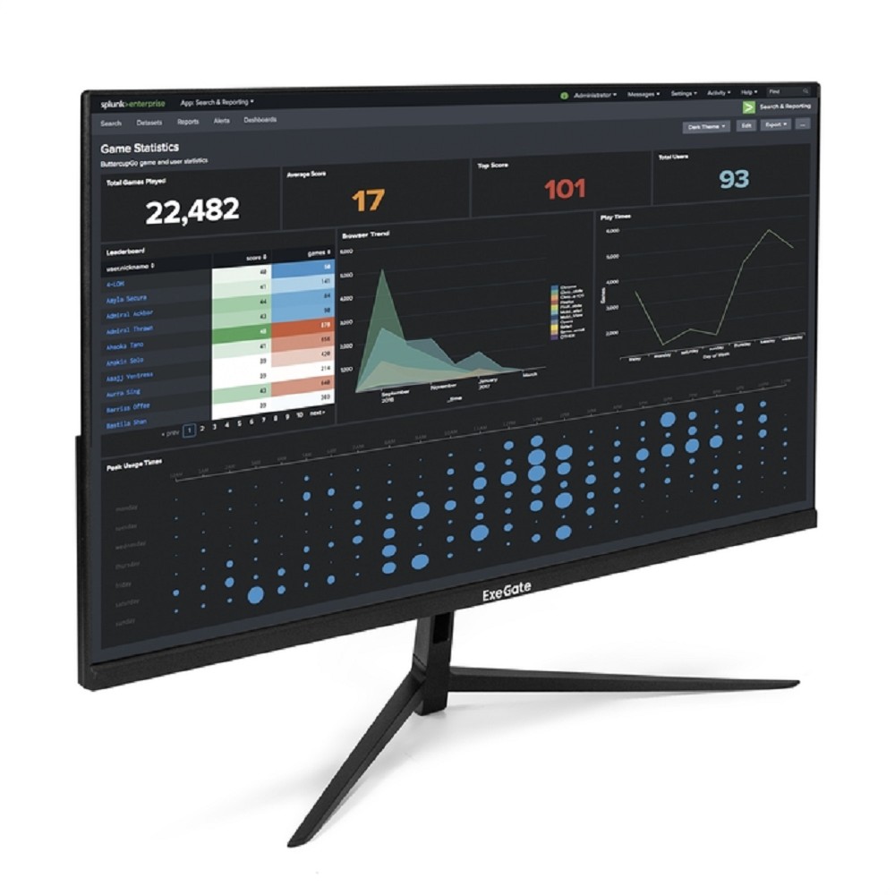 LCD ExeGate 27" EV2707 ProSmart черный {VA 1920x1080 75Hz 5ms 16:9 250cd 4000:1 178/178 D-Sub HDMI1.4 VESA регулировка наклона} [EX294428RUS]