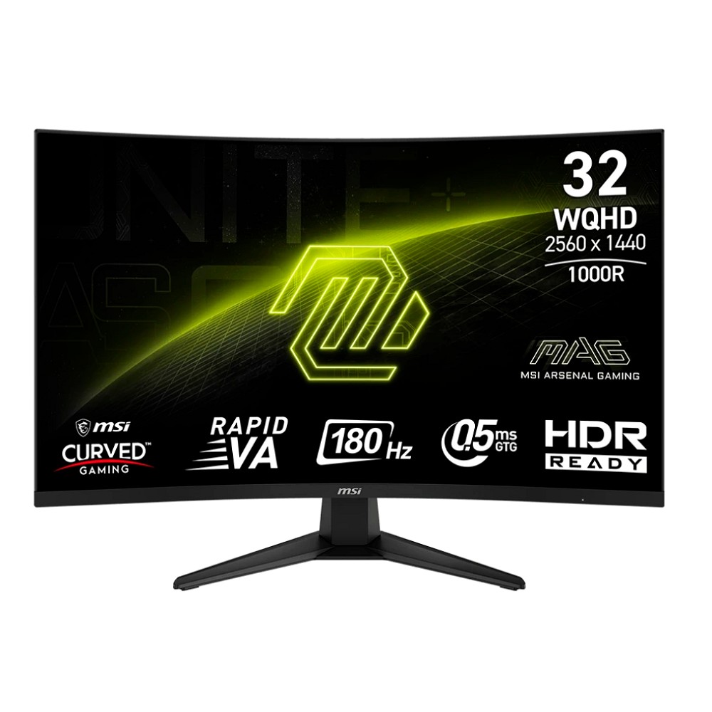 Повреждение упаковки MSI MAG 31.5" 325CQF {VA 2560x1440 Curved 180Hz 1ms 300cd 2xHDMI DisplayPort USB-C(15W) Tilt VESA} [9S6-3DC11H-085/9S6-3DC11H-090]